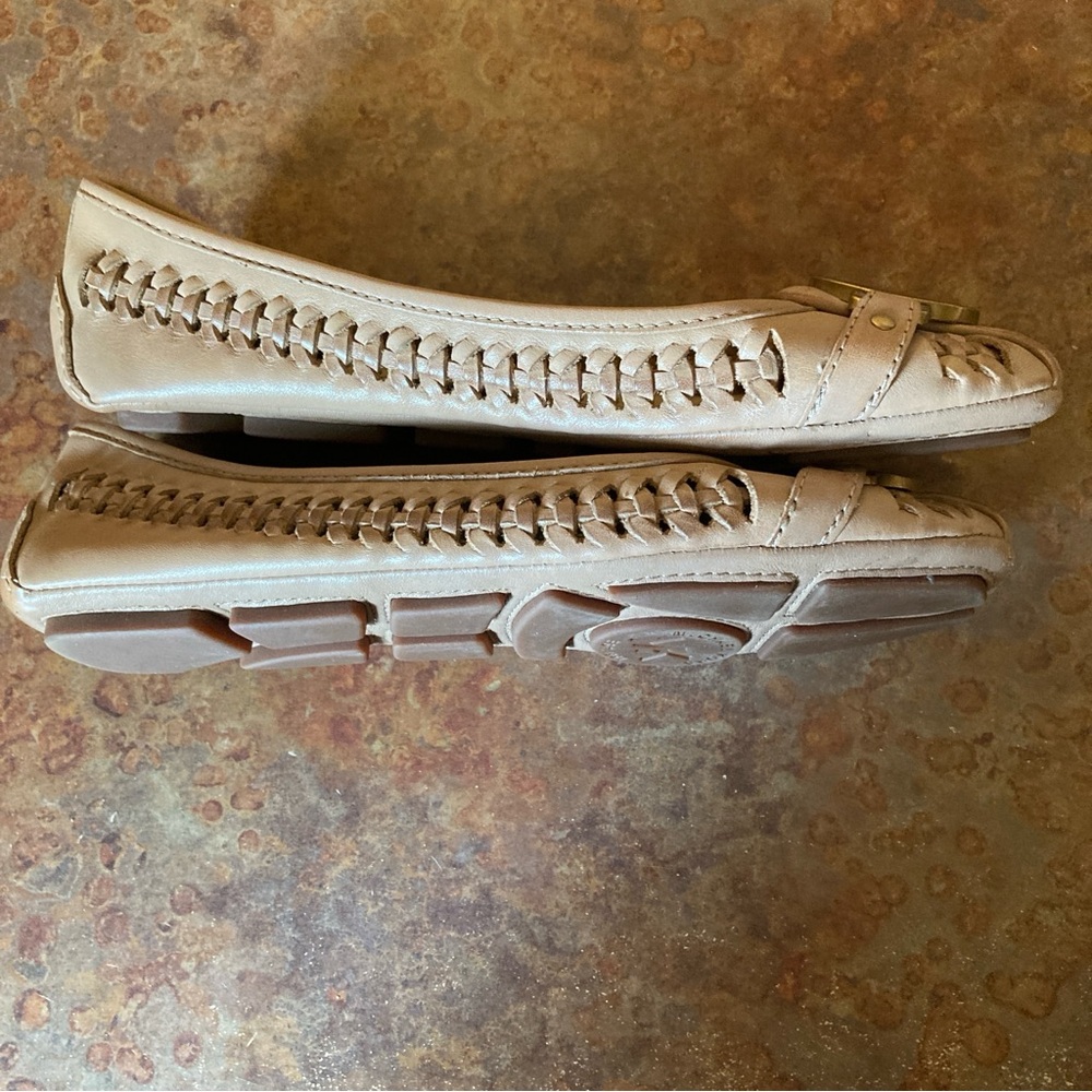 Michael Michael Kors Size 6.5 burnished tan leather slip on moccasins - Picture 7 of 12